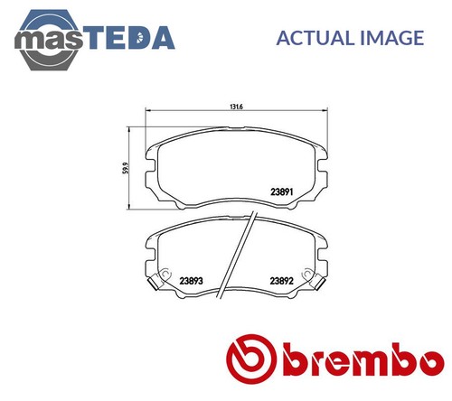 018x brake pads set - p,